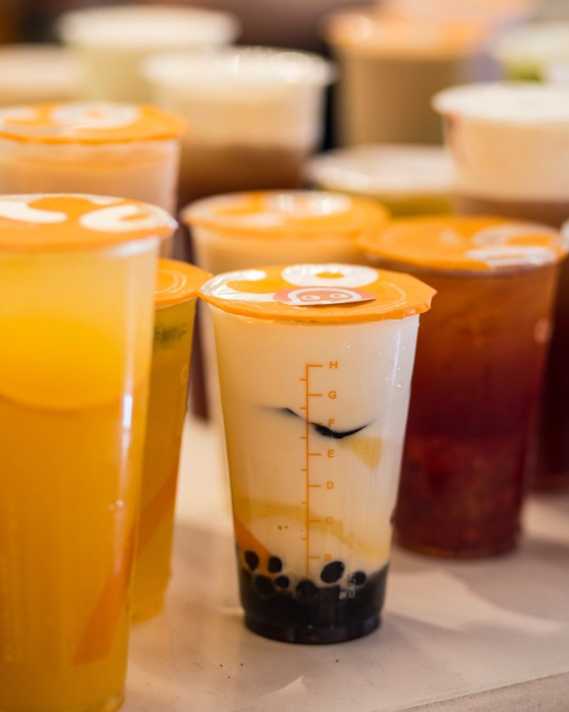bebidas de burbujas